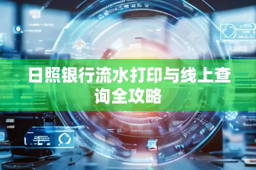 日照银行流水打印与线上查询全攻略